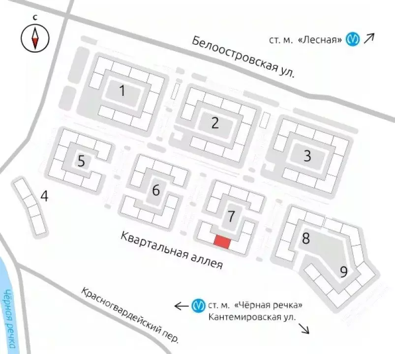 4-к кв. Санкт-Петербург Белоостровская ул., 10к2 (145.0 м) - Фото 1