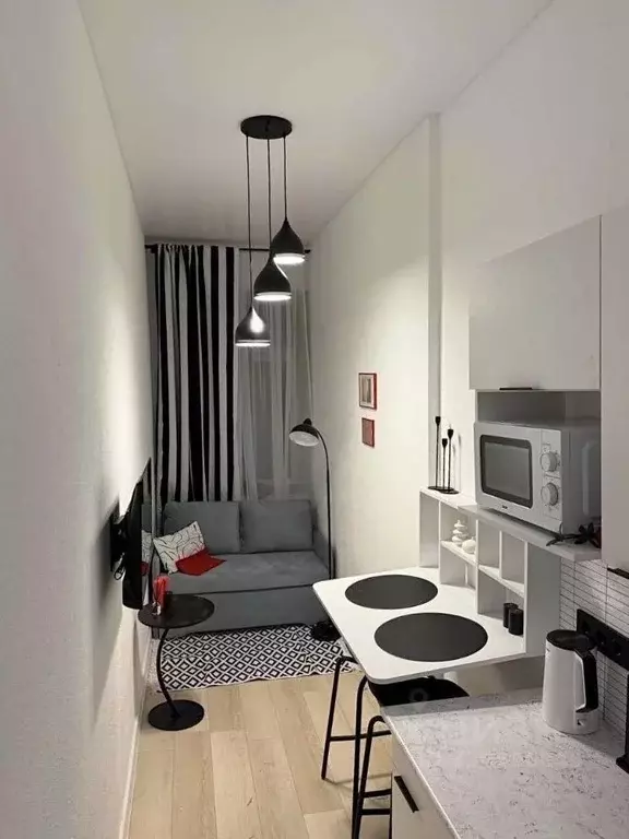Студия Москва Новая Басманная ул., 35С1 (13.43 м) - Фото 1