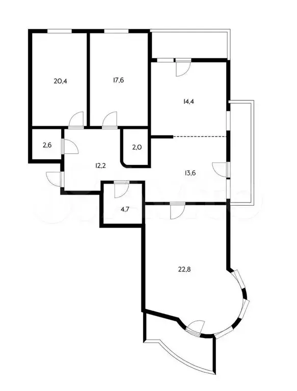 3-к. квартира, 125 м, 5/16 эт. - Фото 0