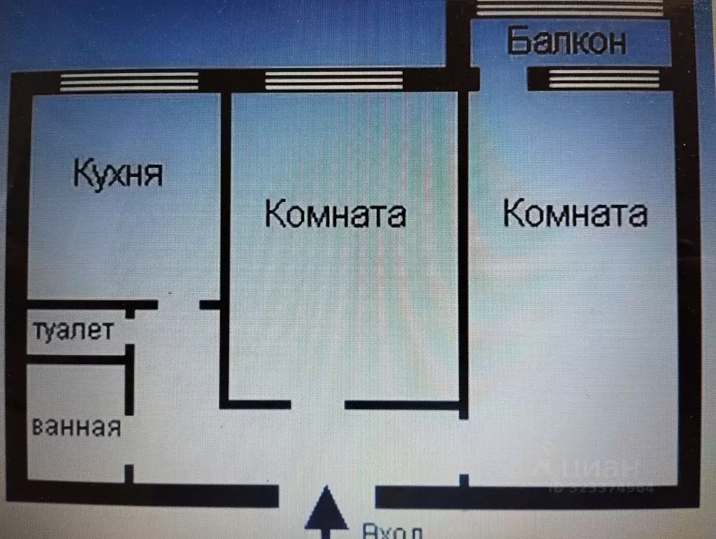 2-к кв. Свердловская область, Екатеринбург ул. Гражданская, 2А (53.8 ... - Фото 1
