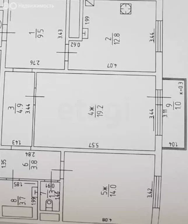 2-комнатная квартира: Калининград, Осенняя улица, 3 (69.8 м) - Фото 1
