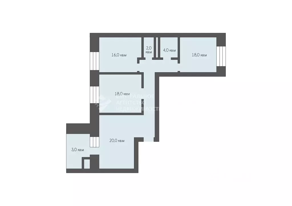 3-к кв. Рязанская область, Рязань Шереметьевская ул., 10к5 (91.0 м) - Фото 2