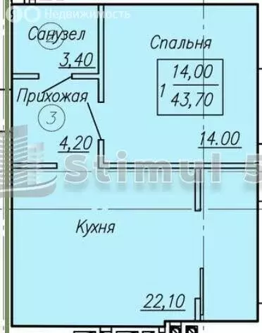 1-комнатная квартира: Оренбург, микрорайон Ростоши, Ростошинская улица ... - Фото 0