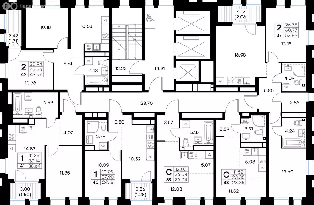 Квартира-студия: Нижний Новгород, ЖК Глоракс Левобережный (23.35 м) - Фото 2