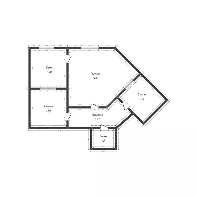3-комнатная квартира: Махачкала, улица Хаджи Булача, 26А (92 м) - Фото 1