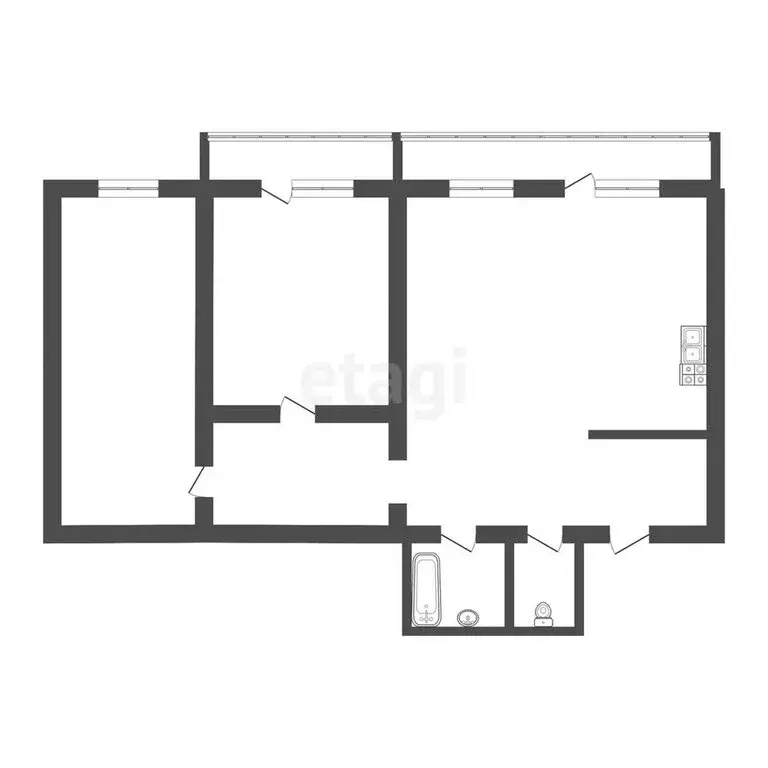 2-комнатная квартира: Улан-Удэ, Боевая улица, 7В (73.2 м) - Фото 1