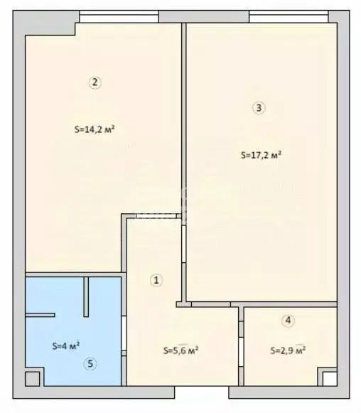 2-к кв. Москва ул. Архитектора Власова, 71к2 (44.1 м) - Фото 2