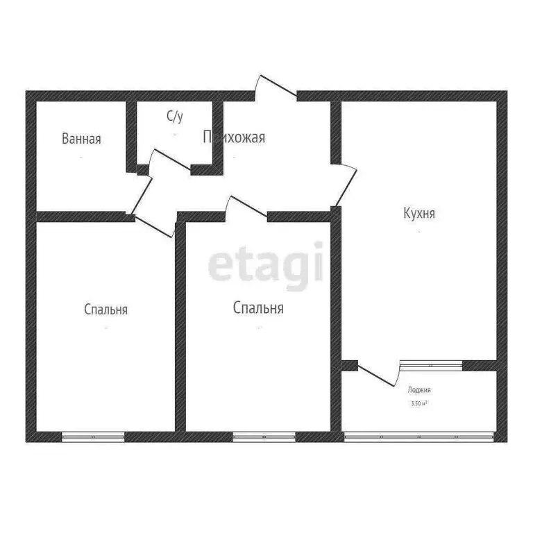 2-комнатная квартира: Краснодар, улица Лётчика Позднякова, 2к19 (55 м) - Фото 0