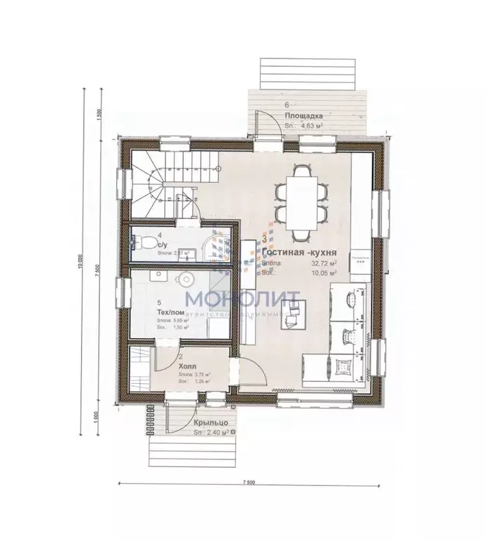 Дом в Москва Марушкинское поселение, д. Акиньшино, ул. Акиньшинская ... - Фото 2