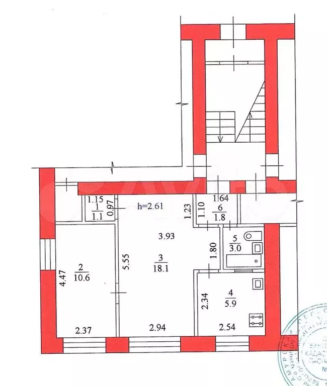 2-к. квартира, 40,5 м, 1/4 эт. - Фото 0