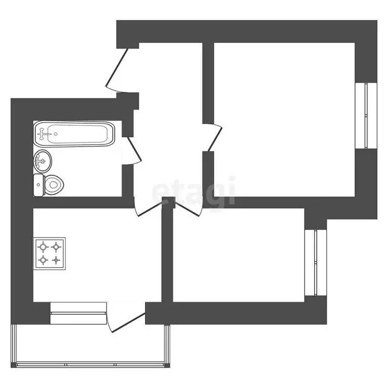 2-комнатная квартира: Ковров, Еловая улица, 84/2 (60.8 м) - Фото 1