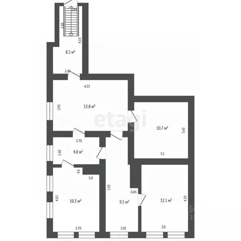 2-к кв. Тамбовская область, Мичуринск ул. Герасимова, 163 (59.7 м) - Фото 2