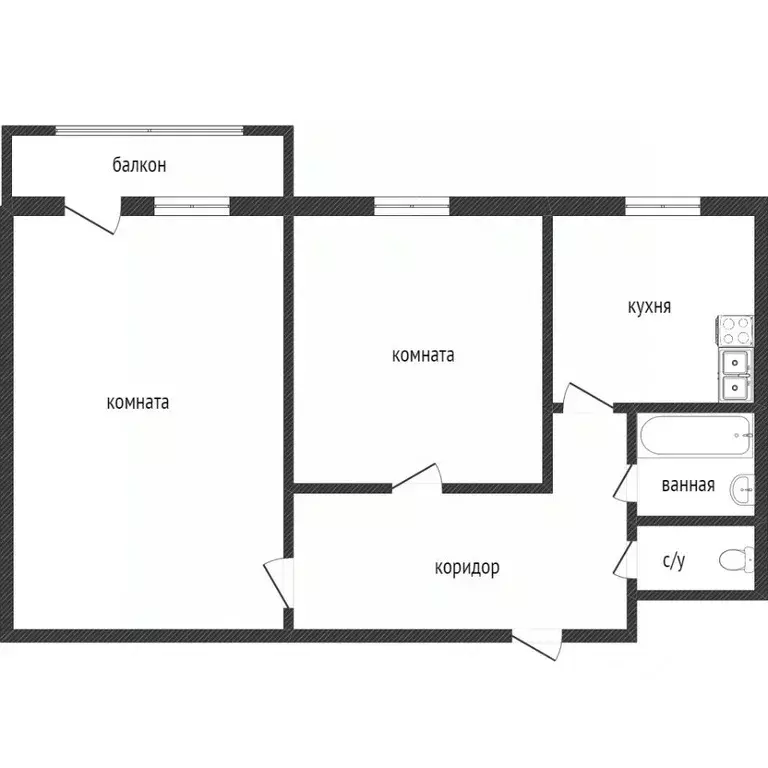 2-к кв. Свердловская область, Нижний Тагил Уральский просп., 78 (50.1 ... - Фото 2
