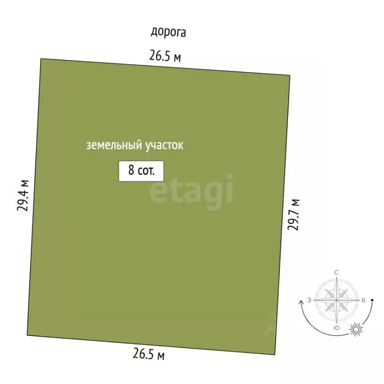 Участок в Тюменская область, Тюмень  (8.0 сот.) - Фото 2