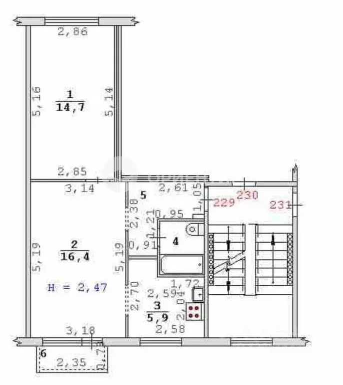 Свободной планировки кв. Свердловская область, Екатеринбург ул. ... - Фото 2