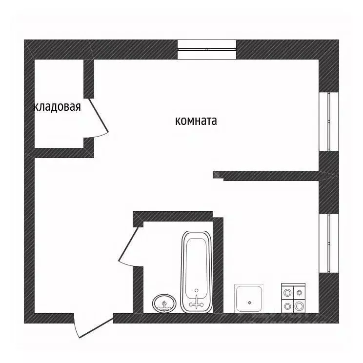 1-к кв. Ленинградская область, Кириши ул. Мира, 11 (31.5 м) - Фото 0