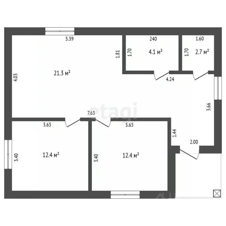 Дом в Тюменская область, Тюмень СОСН Березка-3 тер., ул. 21-я (67 м) - Фото 2