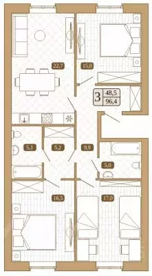 3-к кв. Московская область, Сергиев Посад ул. Воеводы Голохвастова ... - Фото 1