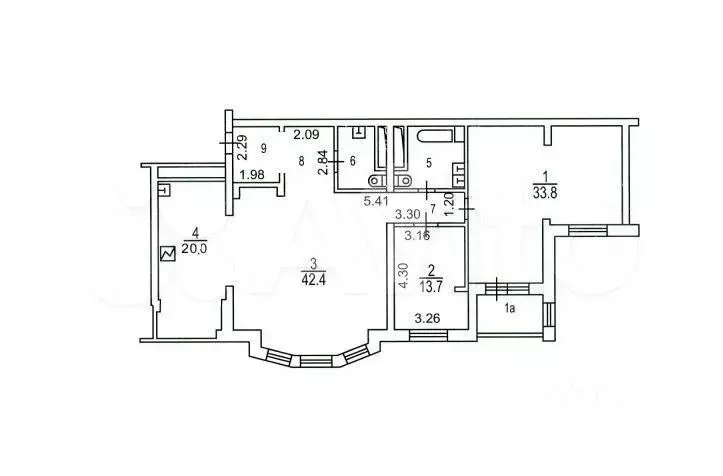 3-к. квартира, 135 м, 10/12 эт. - Фото 0