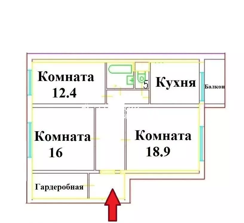 3-комнатная квартира: Москва, Ратная улица, 10к1 (78.9 м) - Фото 1
