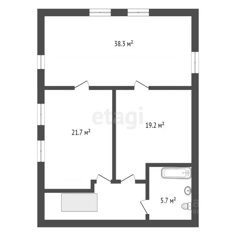 Дом в Красноярский край, Красноярск городской округ, д. Бугачево ул. ... - Фото 2