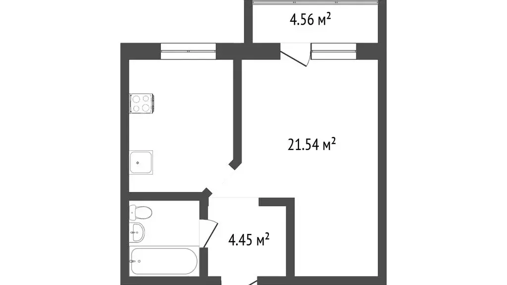 1-комнатная квартира: Улан-Удэ, улица Добролюбова, 1 (31.5 м) - Фото 0