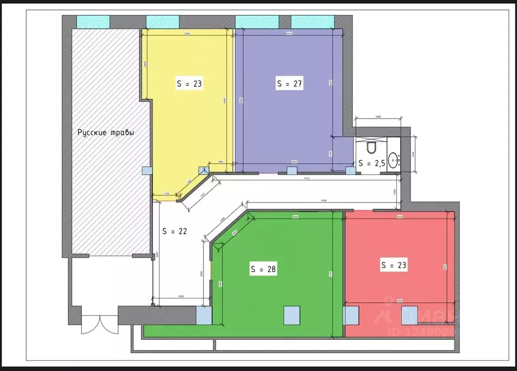 Помещение свободного назначения в Москва Ленинградское ш., 9К1 (28 м) - Фото 2