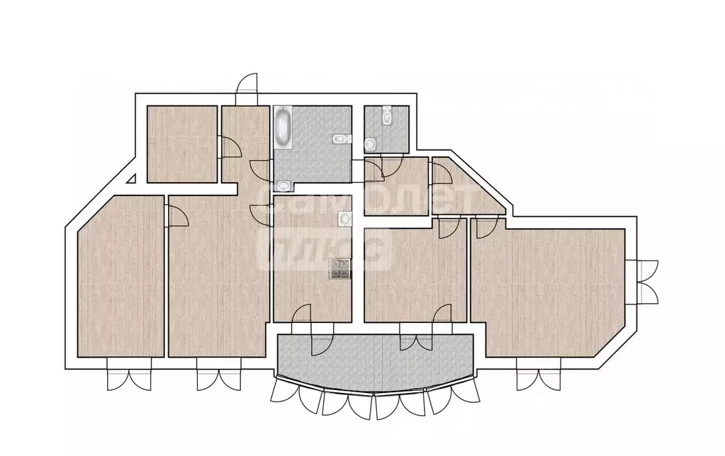 4-к кв. Тюменская область, Тюмень ул. Мельникайте, 127Ак1 (113.0 м) - Фото 2