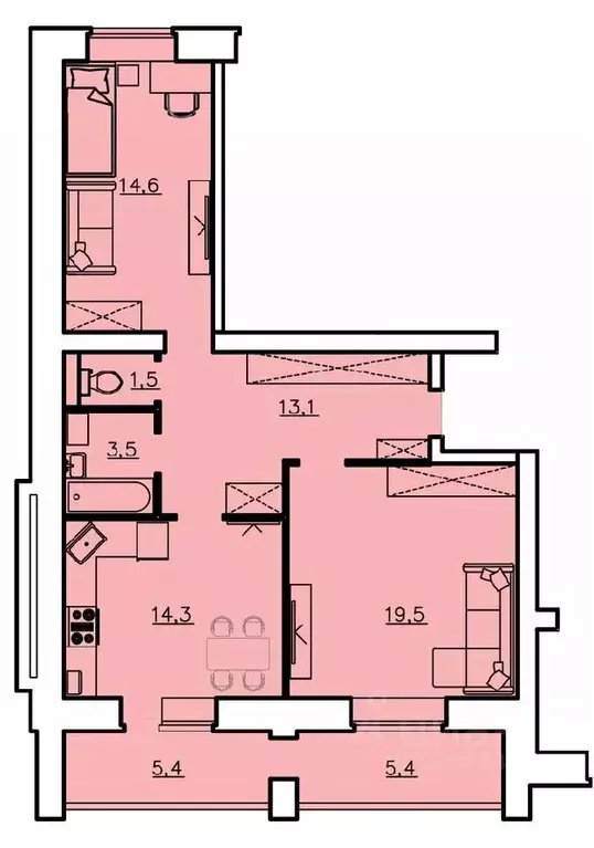 2-к кв. Владимирская область, Александров  (34.1 м) - Фото 0