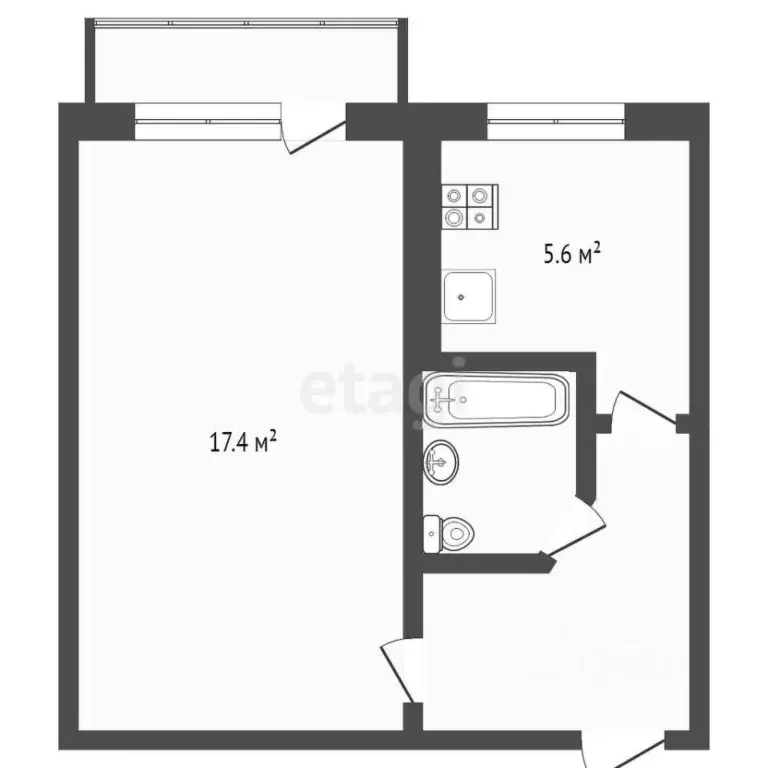 Комната Смоленская область, Смоленск проезд Дзержинского, 6 (11.0 м) - Фото 2