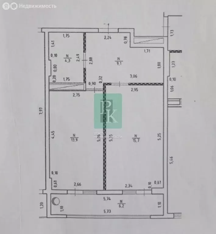 1-комнатная квартира: Севастополь, улица Военных Строителей, 12к11 (43 ... - Фото 0