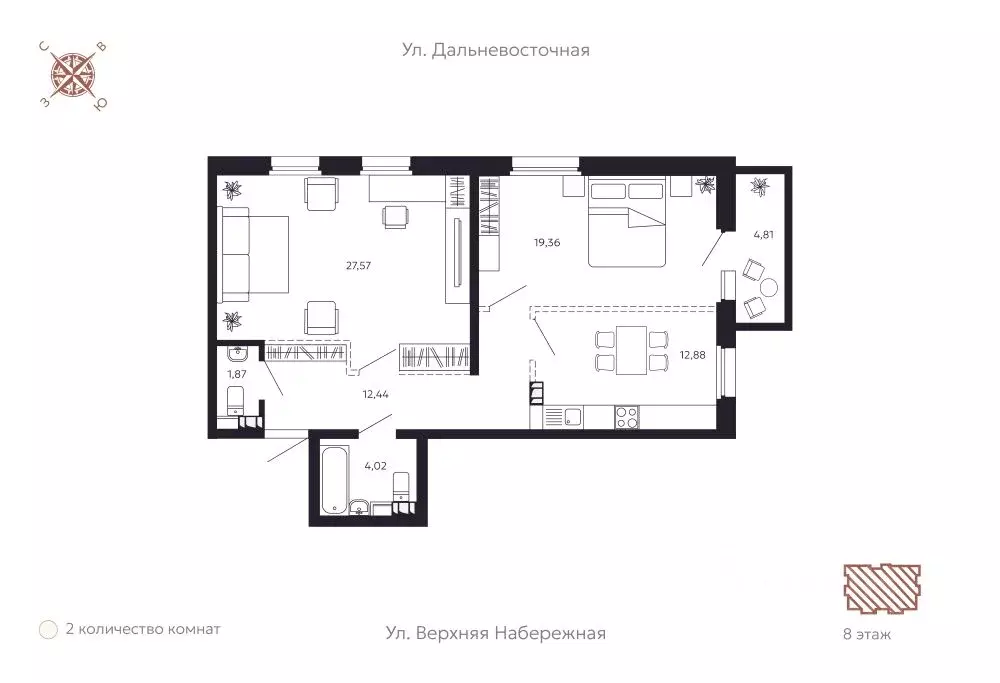 2-к кв. Иркутская область, Иркутск Октябрьский округ, Дом на ... - Фото 1