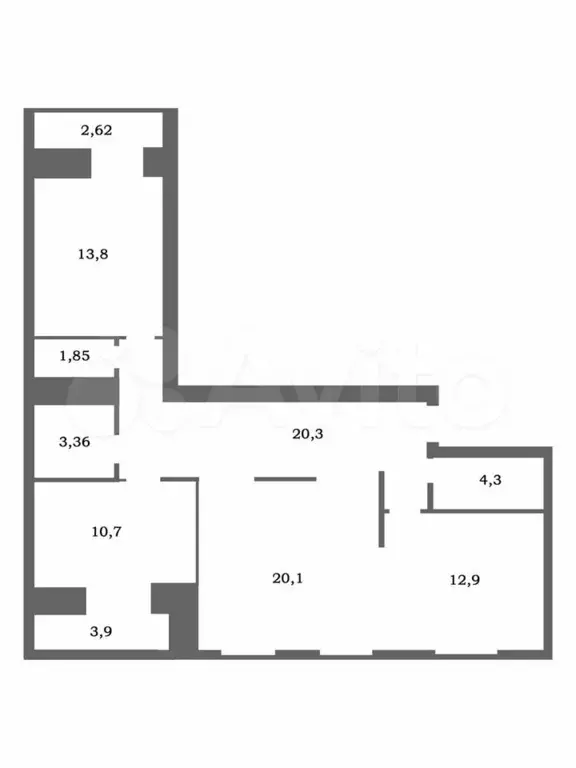 3-к. квартира, 90 м, 11/14 эт. - Фото 0