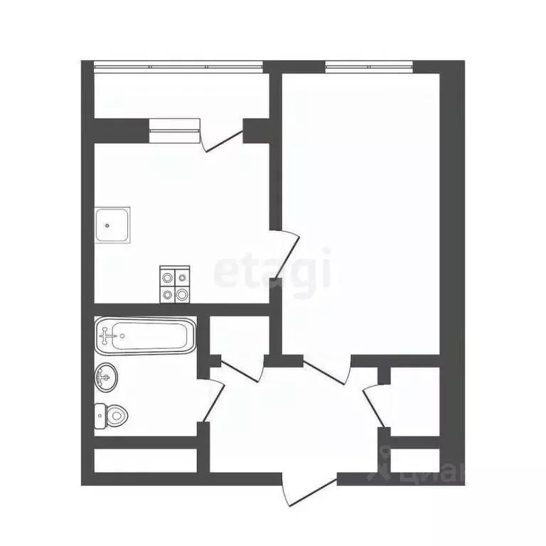1-к кв. Московская область, Дмитров Шлюзовая ул., 8к3 (34.6 м) - Фото 2
