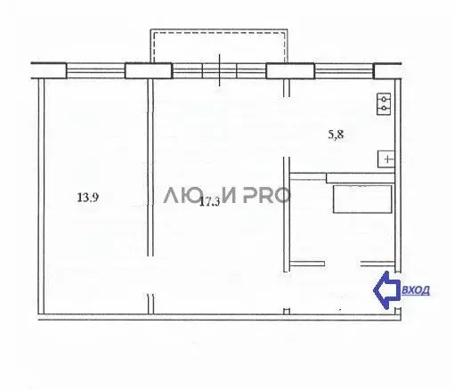 2-к кв. Башкортостан, Уфа ул. Рихарда Зорге, 30 (44.5 м) - Фото 2