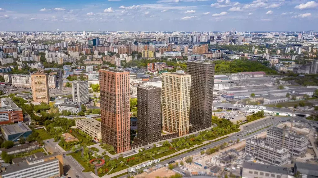 Квартира-студия, 20,1 м, 34/38 эт. - Фото 1