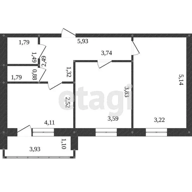 2-комнатная квартира: Кострома, микрорайон Малышково, улица Суслова, ... - Фото 0