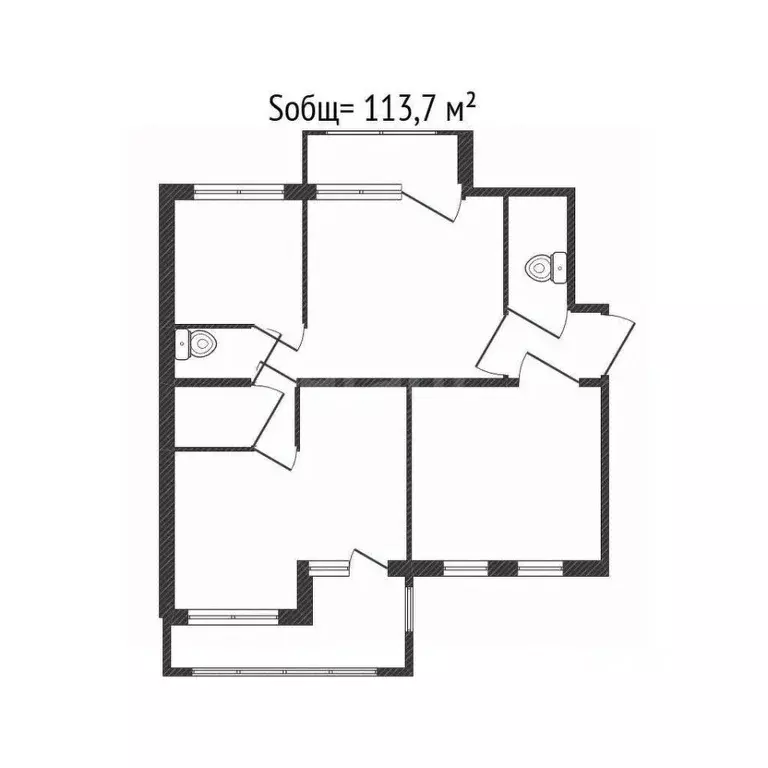 3-к кв. Брянская область, Брянск пер. Литвинова, 5 (113.7 м) - Фото 0