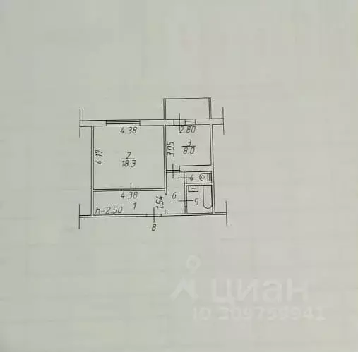 1-к кв. Кемеровская область, Новокузнецк ул. Грдины, 26А (40.0 м) - Фото 0