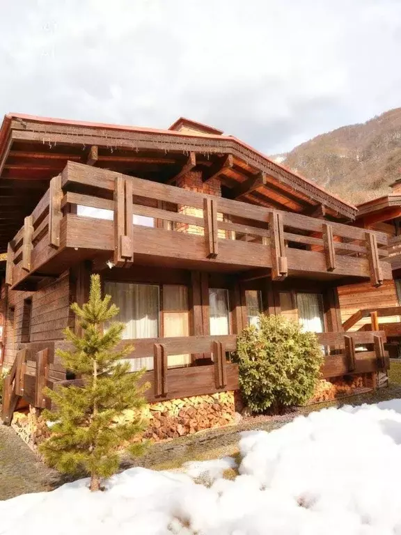 Коттедж в Краснодарский край, Сочи городской округ, Красная Поляна пгт ... - Фото 2