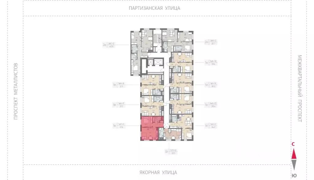 1-к кв. Санкт-Петербург Партизанская ул., 3 (37.6 м) - Фото 1