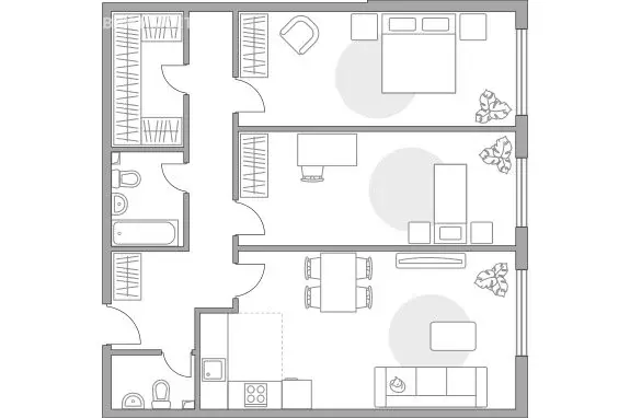 3-комнатная квартира: Москва, улица Лётчика Осканова, 6 (99.4 м) - Фото 1