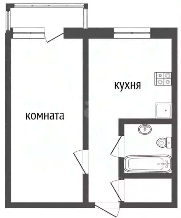 1-к кв. Ярославская область, Ярославль ул. Папанина, 11 (38.3 м) - Фото 2