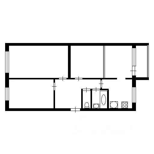 3-к кв. Калужская область, Калуга ул. Огарева, 3 (64.8 м) - Фото 2