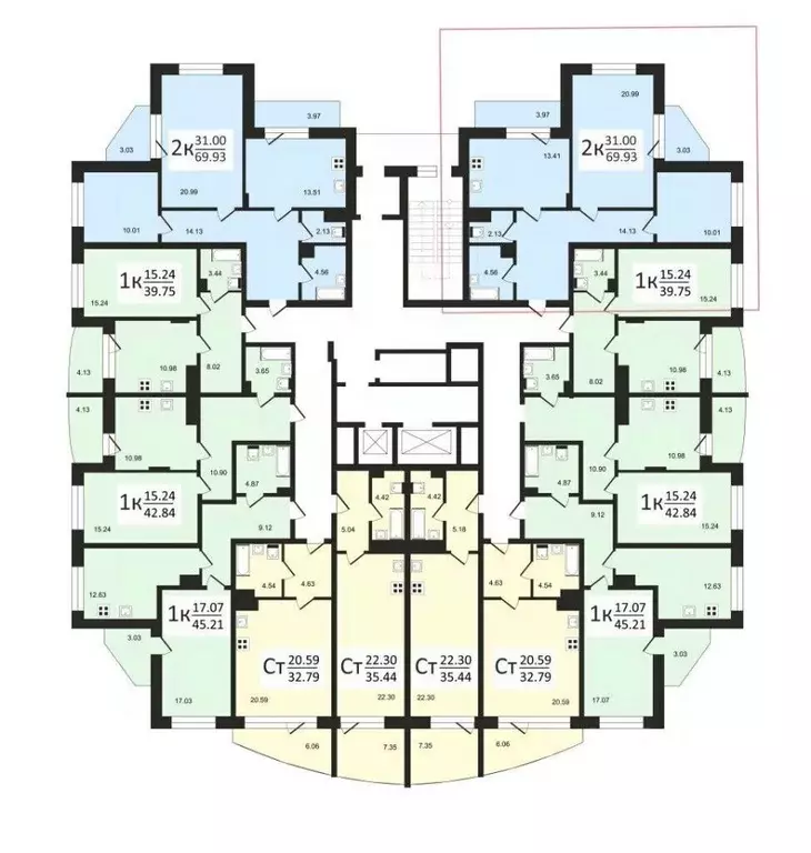 2-к кв. Владимирская область, Владимир ул. Лакина, 2Б (71.3 м) - Фото 1