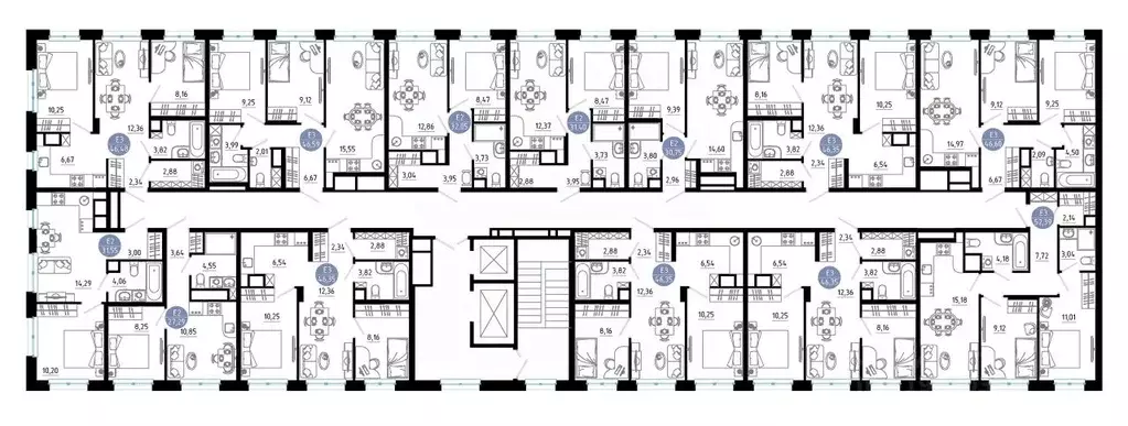 2-к кв. Рязанская область, Рязань 9-10-й кв-л,  (46.59 м) - Фото 2