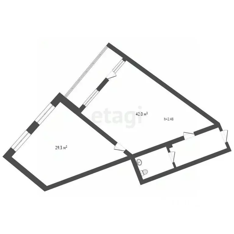 Офис в Вологодская область, Вологда Пречистенская наб., 74 (80 м) - Фото 2