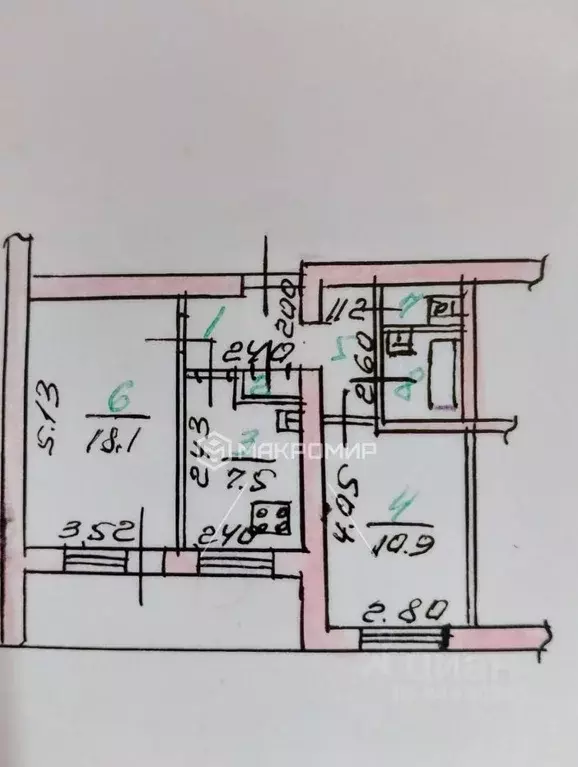 2-к кв. Орловская область, Орел ул. Андрианова, 12 (48.6 м) - Фото 2