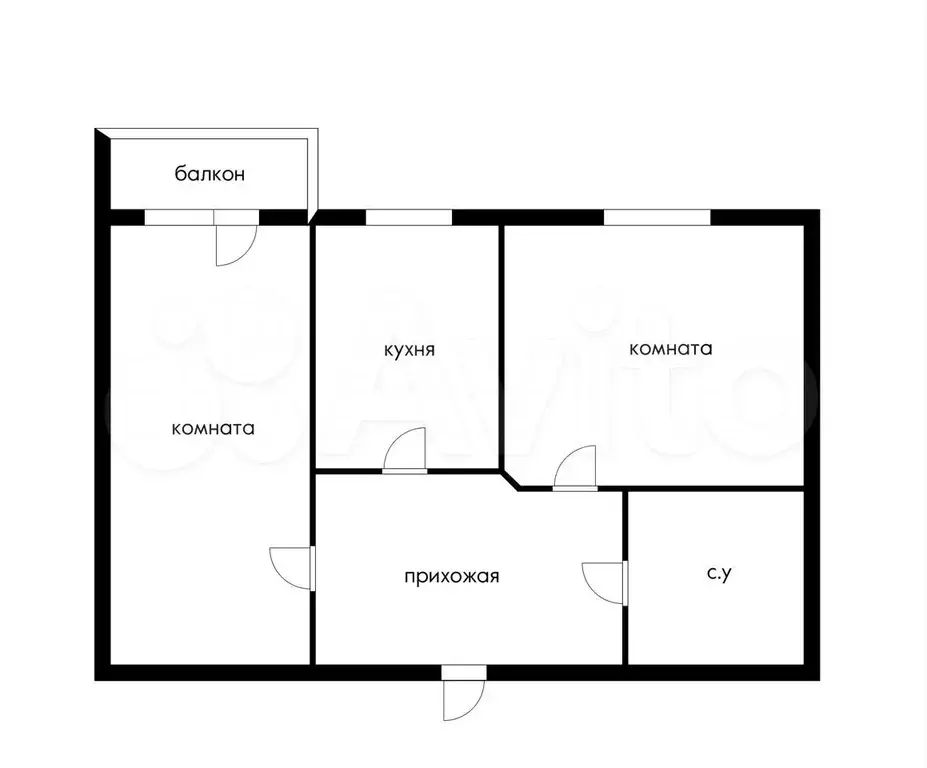 2-к. квартира, 62 м, 3/9 эт. - Фото 0