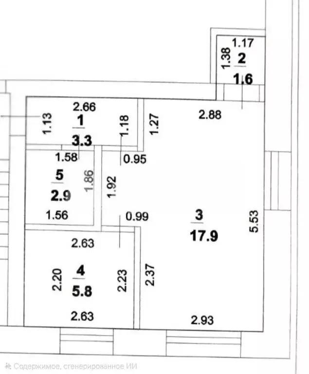 1-комнатная квартира: Стерлитамак, улица Нахимова, 1А (31.5 м) - Фото 2